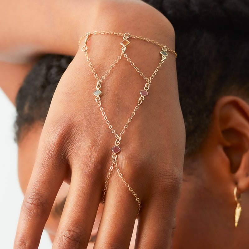 TOURMALINE CHEYENNE hand chain