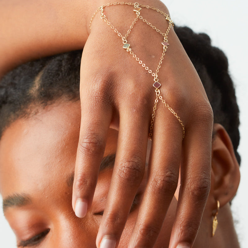 TOURMALINE CHEYENNE hand chain