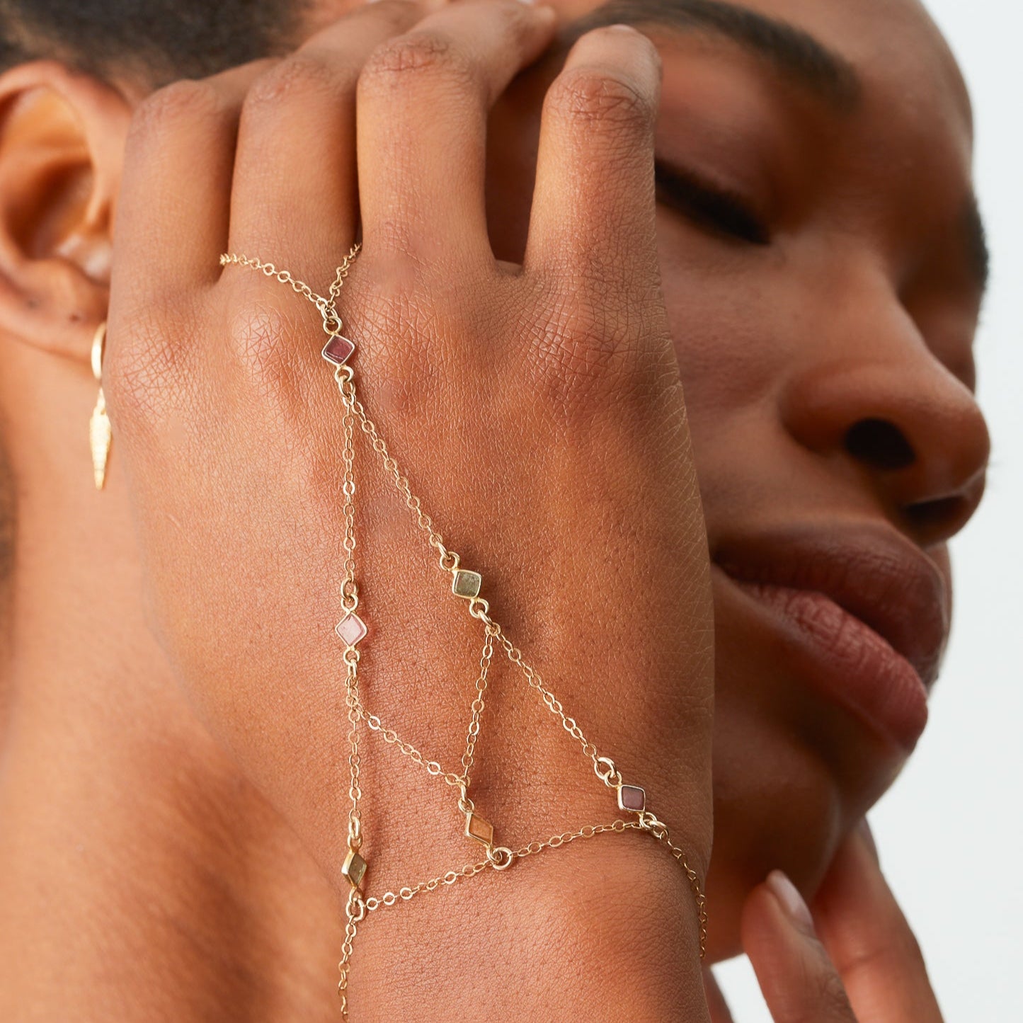 TOURMALINE CHEYENNE hand chain